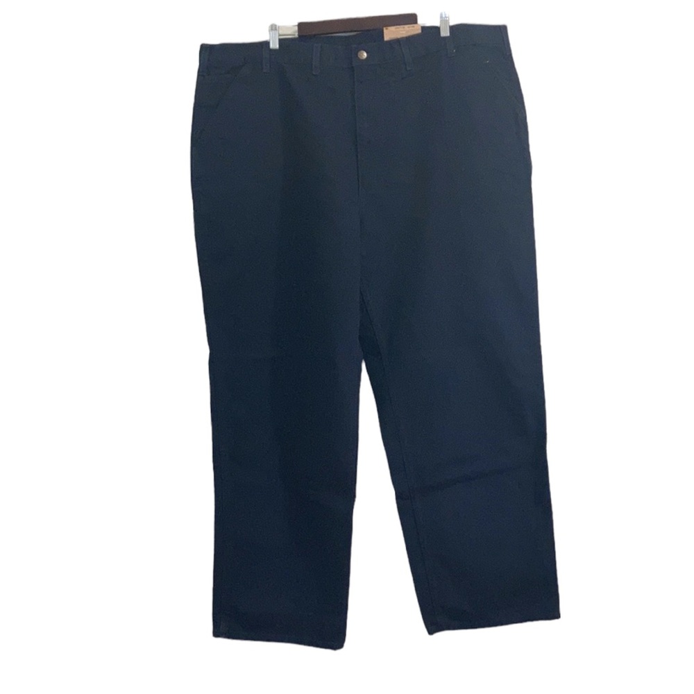 Carhartt Dungaree Pants 48 x 32 Blue Washed Duck Loose Fit Workwear